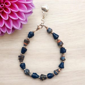Bracciale di carta blu