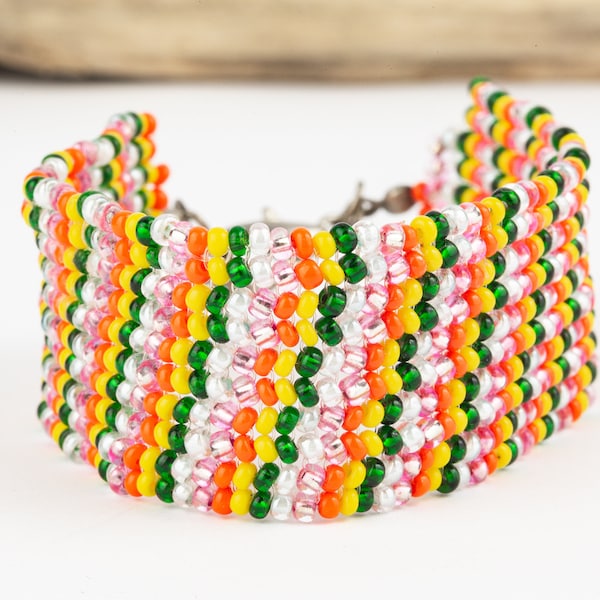 bracelet à très large bande cinq couleurs