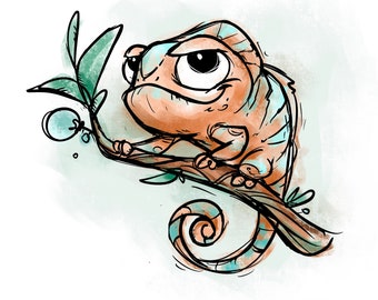 Chameleon Illustration