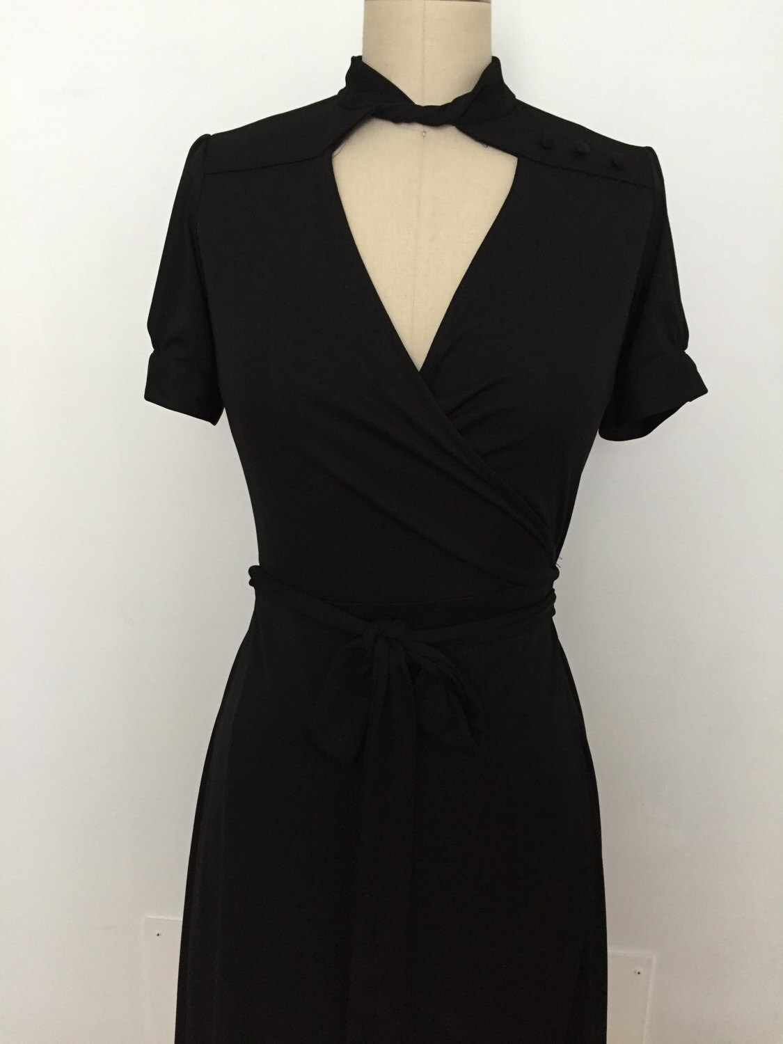 新品タグ付き☆ANDRESDcocoon random bare dress L Dreamland Sarong Dress