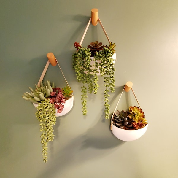 Rope Hanging Planter Etsy