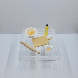 1:6 Scale Mini Baking Set Dollhouse /Elf Props