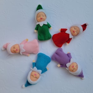 Sleeping Baby Christmas Elf