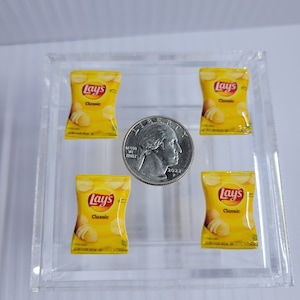 Mini Potato Chip Bag (Flatback) Dollhouse /Elf Props