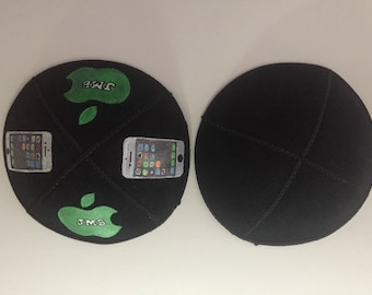 Handpainted Custom Iphone Kippah