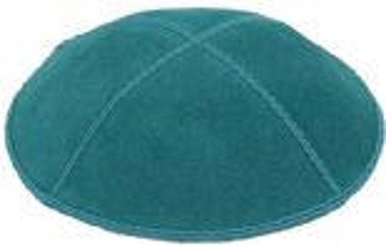 Personalized Kippot SET of 12 Imprinted Inside for Weddings, Bar-Bat Mitzvahs, Any Occasion Teal