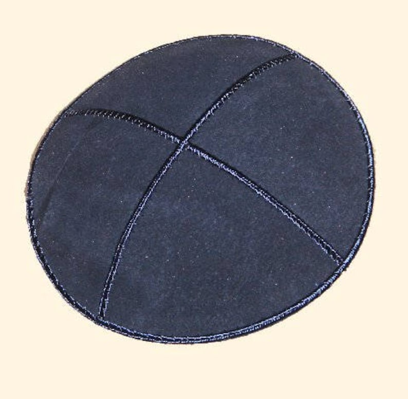 Personalized Kippot SET of 12 Imprinted Inside for Weddings, Bar-Bat Mitzvahs, Any Occasion Blue - Navy