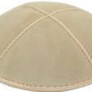 Personalized Kippot SET of 12 Imprinted Inside for Weddings, Bar-Bat Mitzvahs, Any Occasion Beige
