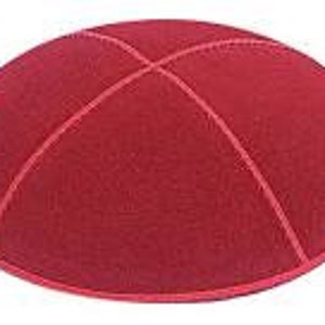 Personalized Kippot SET of 12 Imprinted Inside for Weddings, Bar-Bat Mitzvahs, Any Occasion Red