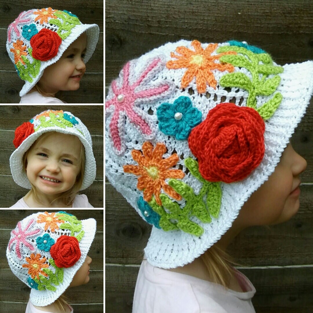 childs crochet panama hat pattern