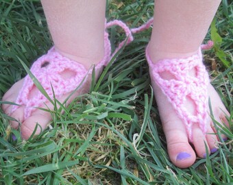Lovely Lacey Toddler Barefoot Summer Sandals