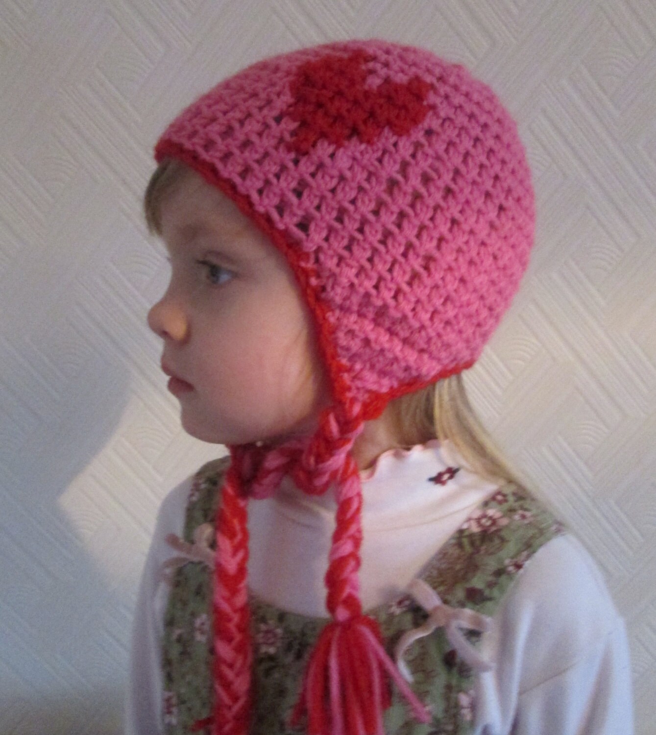 baby girl earflap hat