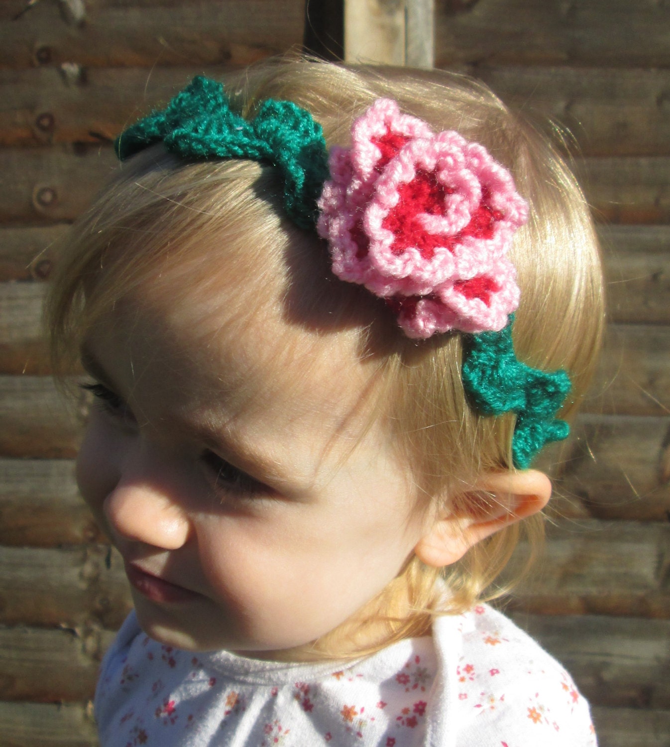 baby rose headband
