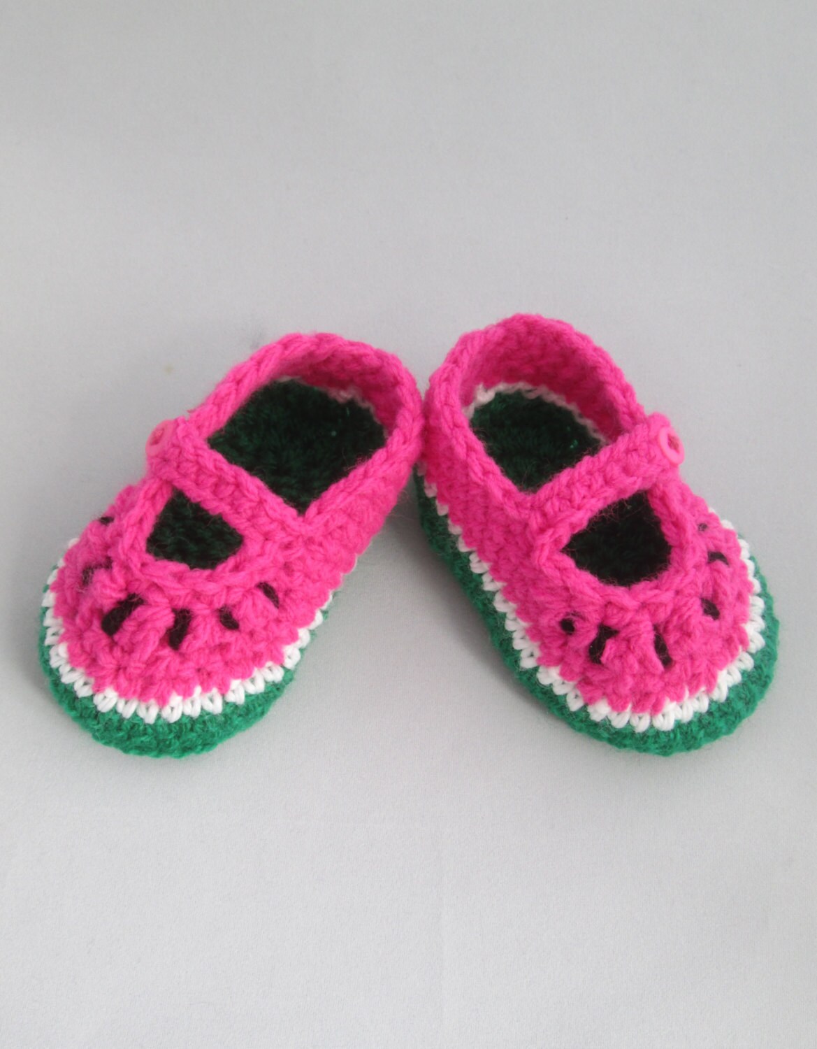 watermelon baby shoes