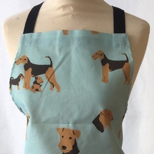 Airedale Terrier apron - dog apron - Airedale Terrier dog gift - BBQ apron - chef's apron - baker's apron - unisex apron - in 100% cotton