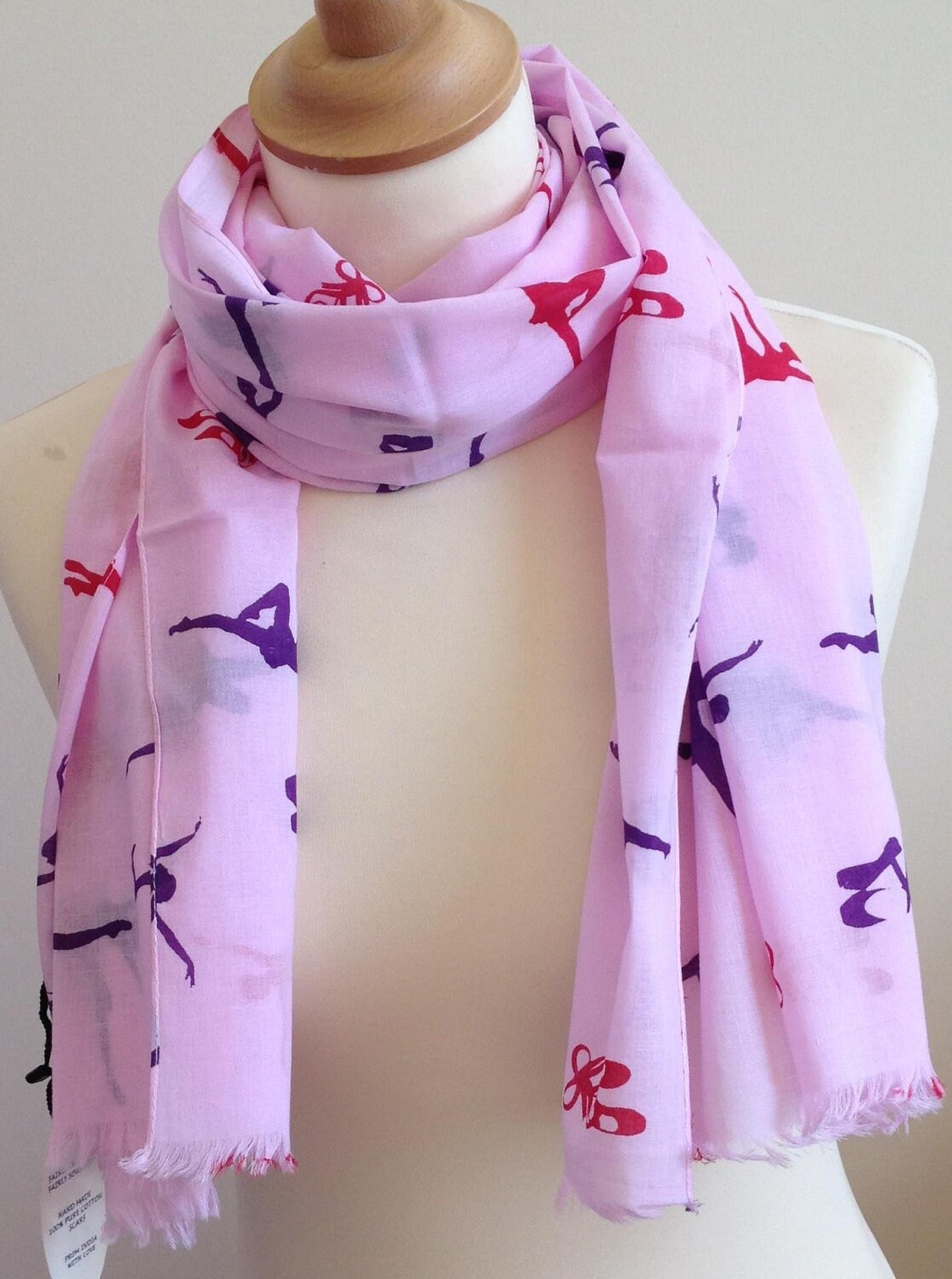 Ballerina scarf ballet scarf ballet dancer scarf pink Etsy