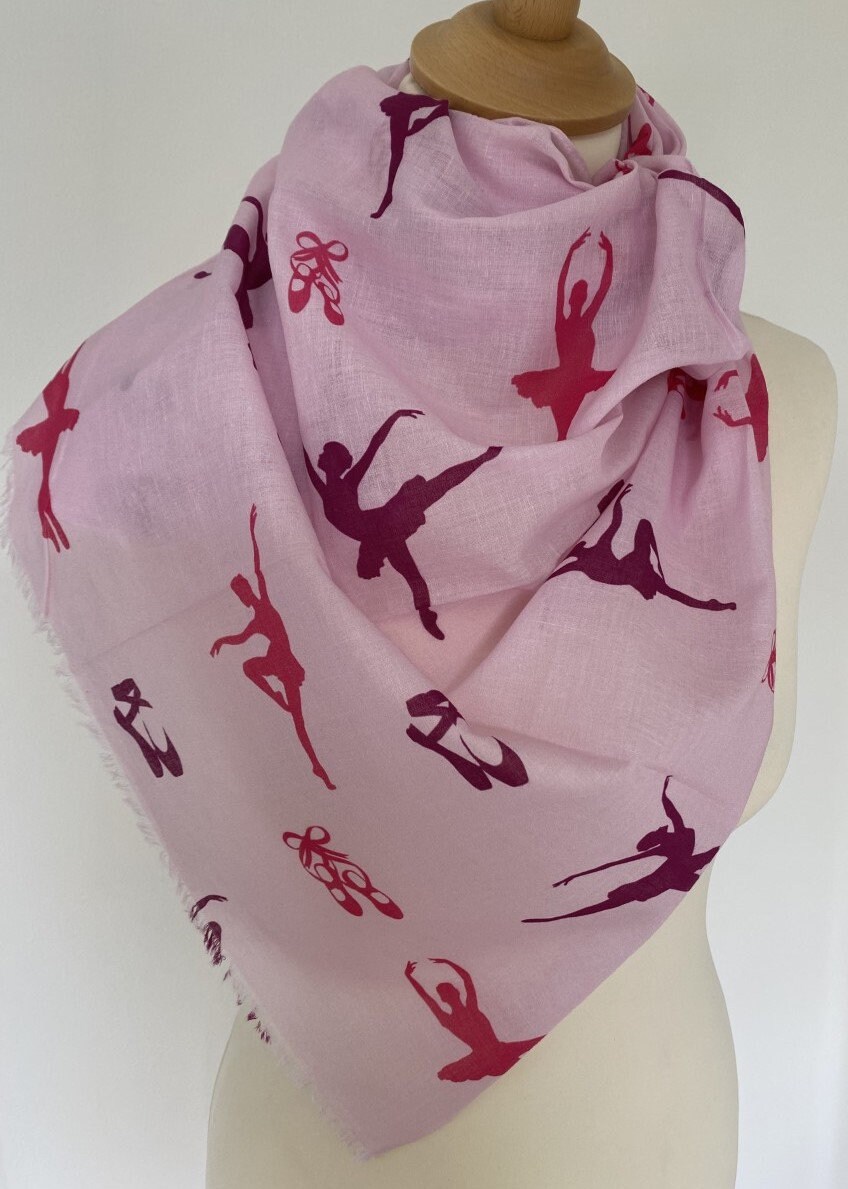 Pink Ballet Scarf Ballerina Scarf Pink Dance Wrap Shawl - Etsy UK
