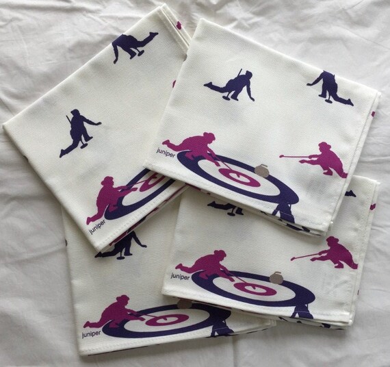 purple tea towels