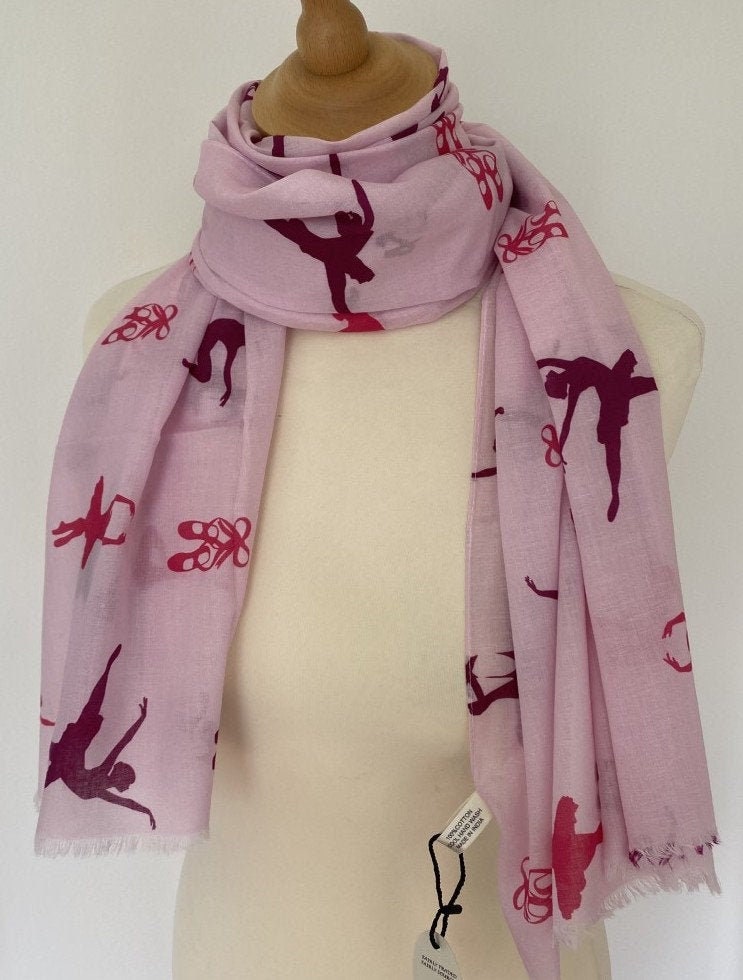 Pink Ballet Scarf Ballerina Scarf Pink Dance Wrap Shawl - Etsy UK