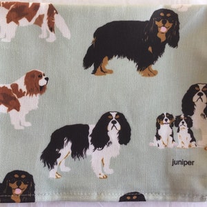 Cavalier King Charles spaniel tea towel - Cavalier King Charles spaniel kitchen towel - Cavalier King Charles spaniel gift - in 100% cotton