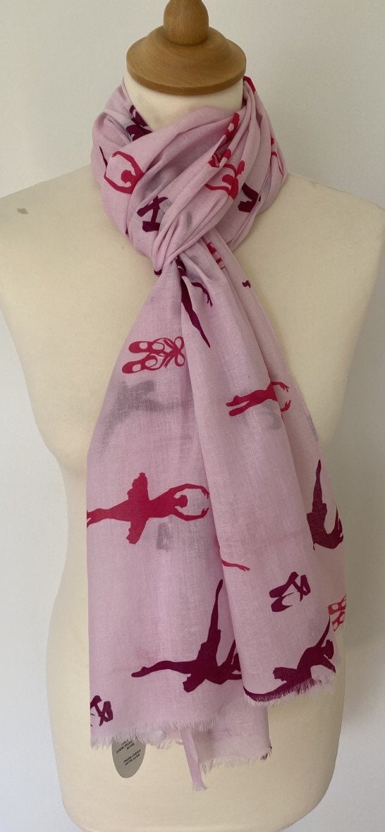 Pink Ballet Scarf Ballerina Scarf Pink Dance Wrap Shawl Etsy UK