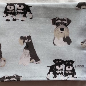 Schnauzer Tea Towel: 100% Cotton Kitchen Towel, Dog Lover Gift