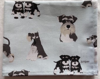 Schnauzer Tea Towel: 100% Cotton Kitchen Towel, Dog Lover Gift