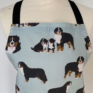 Bernese Mountain dog apron - Bernese mountain dog gift - BBQ apron - chef's apron - baker's apron - unisex apron - in 100% cotton