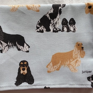 Cocker spaniel tea towel - Cocker spaniel kitchen towel - Cocker spaniel gift - in 100% cotton