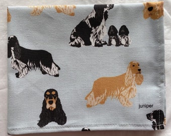 Cocker spaniel tea towel - Cocker spaniel kitchen towel - Cocker spaniel gift - in 100% cotton