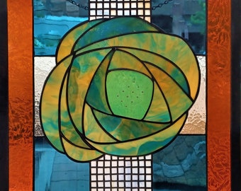 Stained Glass Window "Moon Flower"