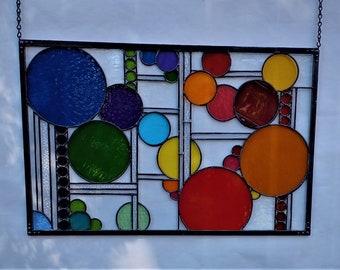 Stained Glass Window "Circle Games"
