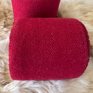 Winingas - Viking - Norse - Anglo-Saxon Leg Wraps red and scarlet herringbone
