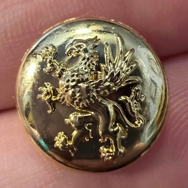 Gold Metal gryphon Griffen buttons Artemisia Avacal