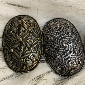 Norse style Viking tortoise turtle brooches, antique silver or antique gold color, style 20