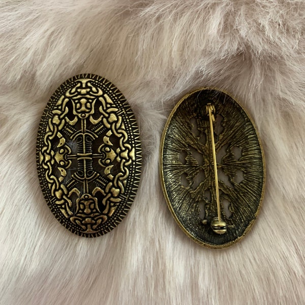 Norse style Viking tortoise turtle brooches, style 6