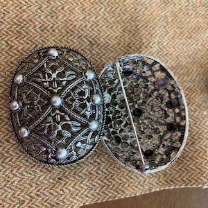 Norse style Viking tortoise turtle brooches, silver color, style 11