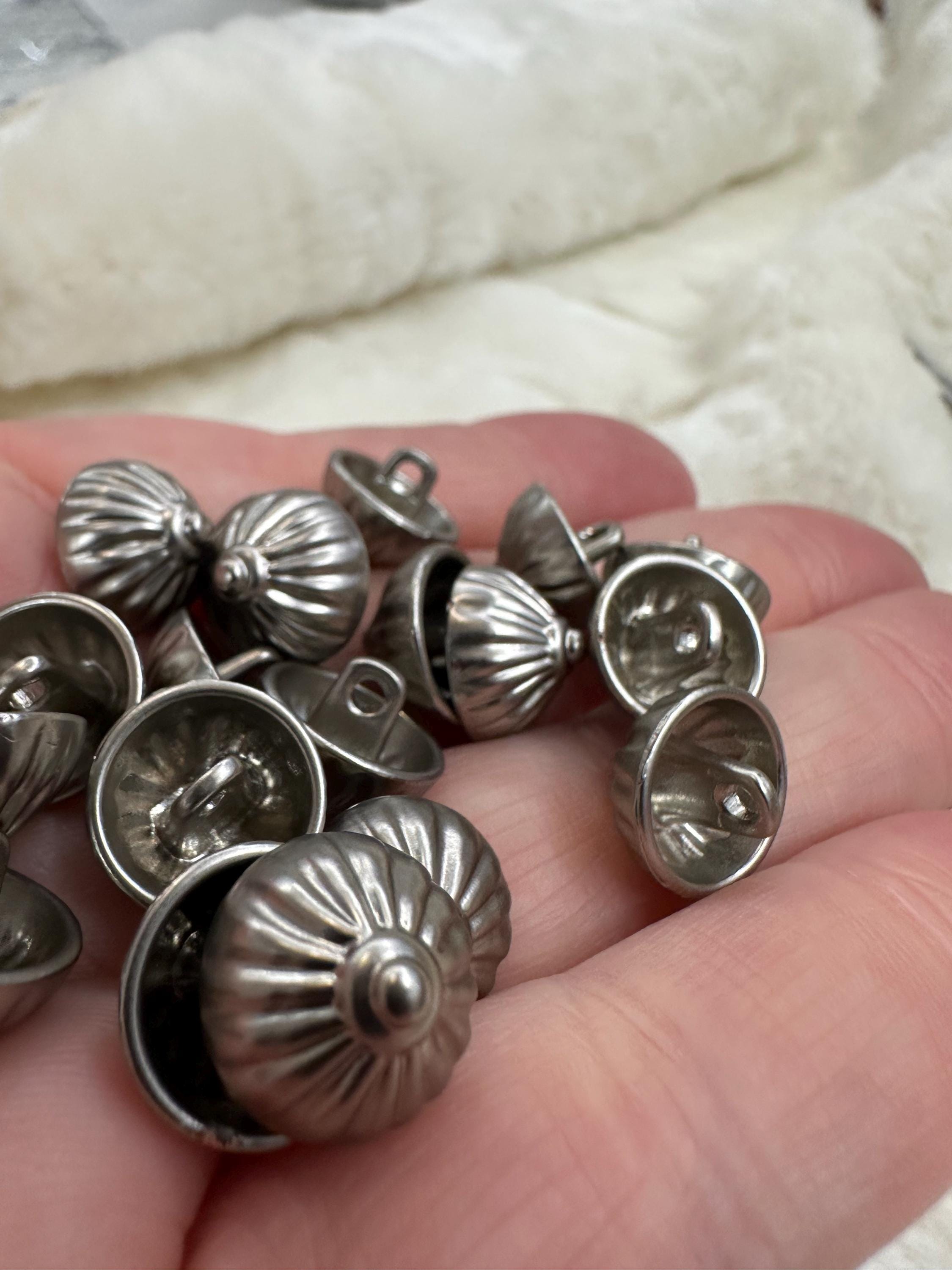 16th Century Replica Cone Buttons, Metal With Shank, Gold or Silver ...
