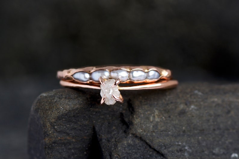 White Freshwater Pearl Band Ring. Freshwater Pearl Ring Pearl Band Ring Pearl Ring Pearl Band