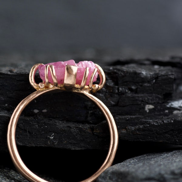 Raw Ruby Ring - Etsy