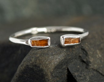 Adjustable Orange Kyanite Ring