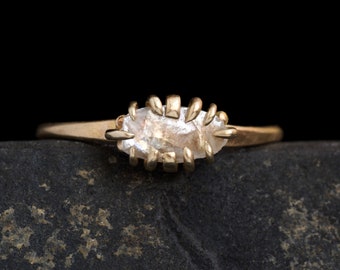 Natural Diamond Crystal Ring