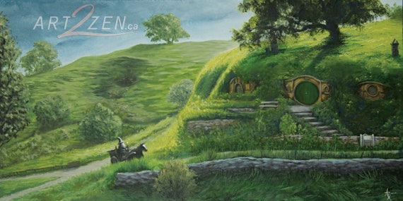 Gandalf Arrives at Bag End Digital Print | Etsy