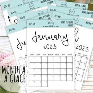 Undated Arch Month-At-A-Glance Calendar Stickers – Love Becomes Her