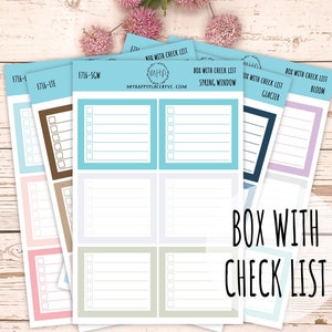 Planerbox mit Checkliste || F716