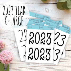 X Große 2023 Jahresaufkleber für Planer || Q120