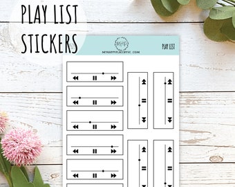 Speellijststickers voor Bullet Journals. Stickers voor planners en organisatoren. Doodle-stickers || H527