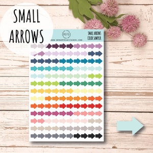 Small Arrow Planner Stickers. Stickers for Planners, Bullet Journals and Organizers. Bullet Point Stickers || H556