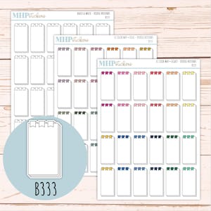 Anteckningsblock Doodle Planner Stickers. EC Color Way || B333