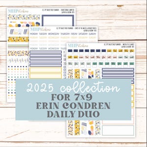 SEPTEMBER Daily Duo Sticker Kit for 7x9 Erin Condren Planners. "Gather and Bloom"  || ECDD